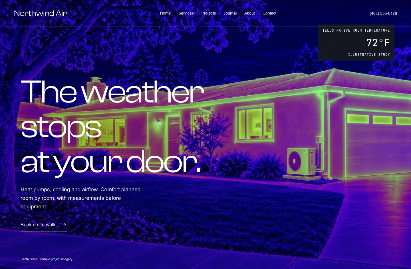 Northwind Air Elite website design
