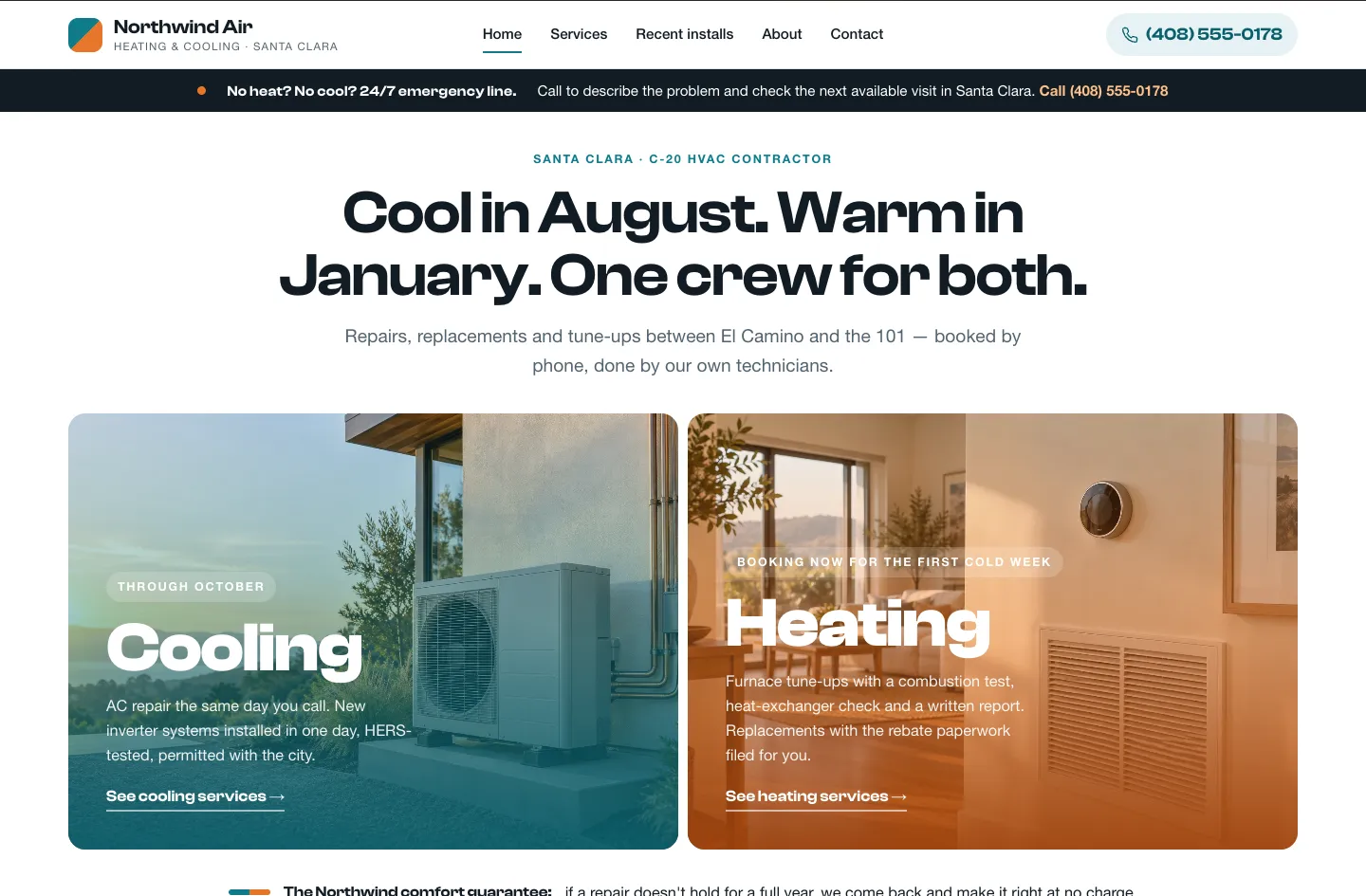Northwind Air Essential website design
