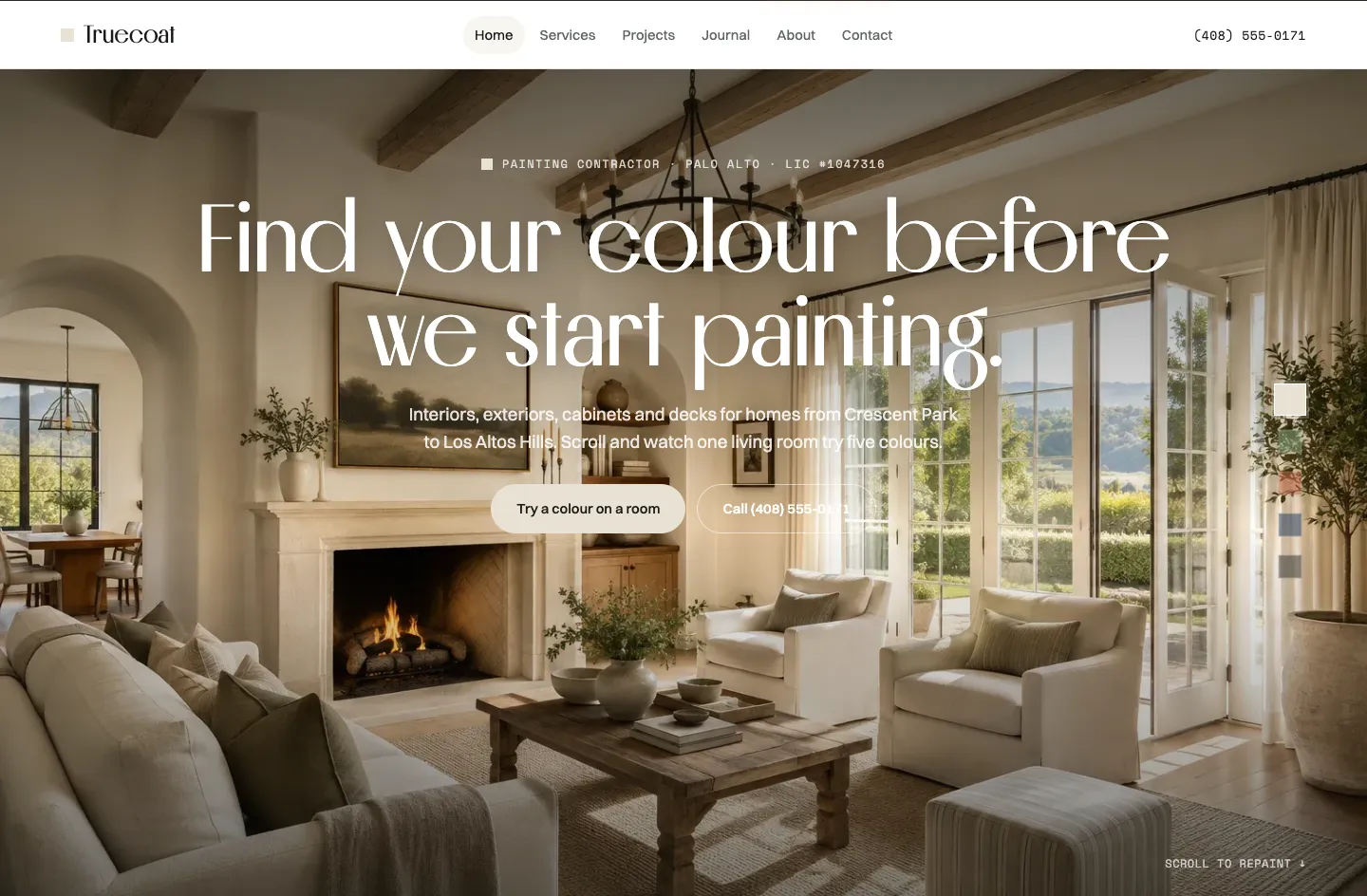 Truecoat Painting Premium website design
