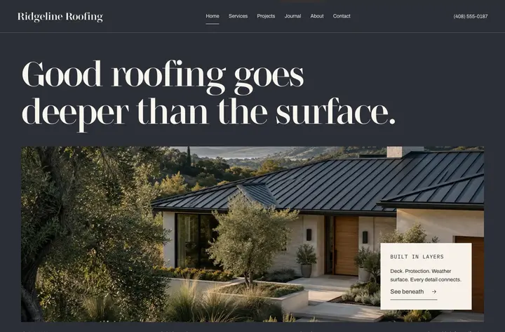Ridgeline Roofing Premium design