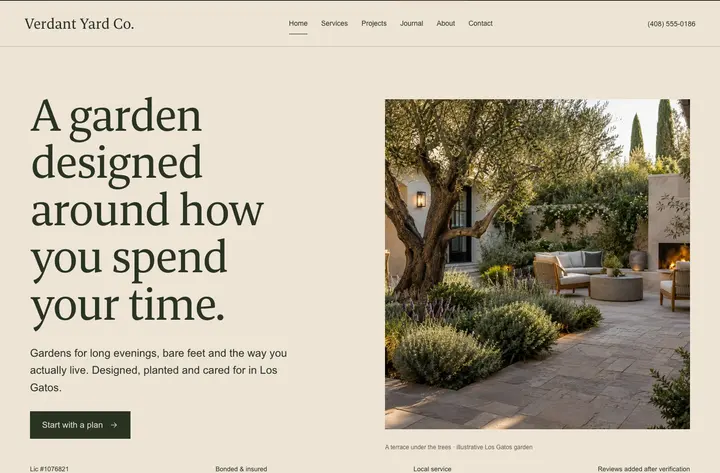 Verdant Yard Co. Premium design
