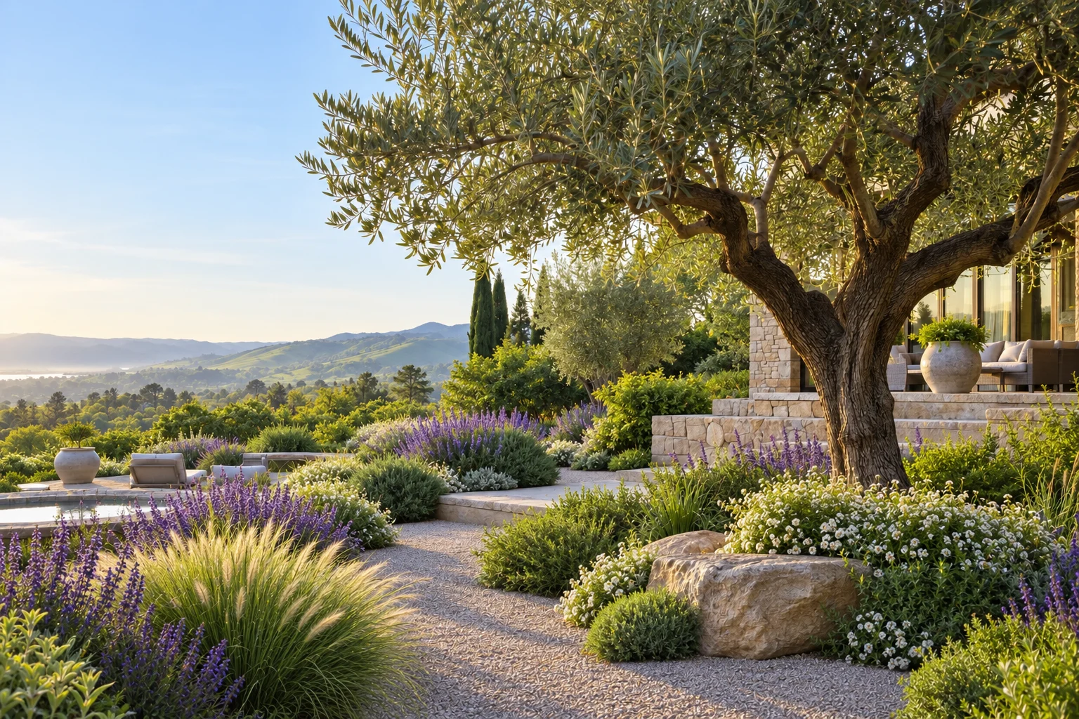 Gardens for long evenings, bare feet and the way you actually live. Designed, planted and cared for in Los Gatos.