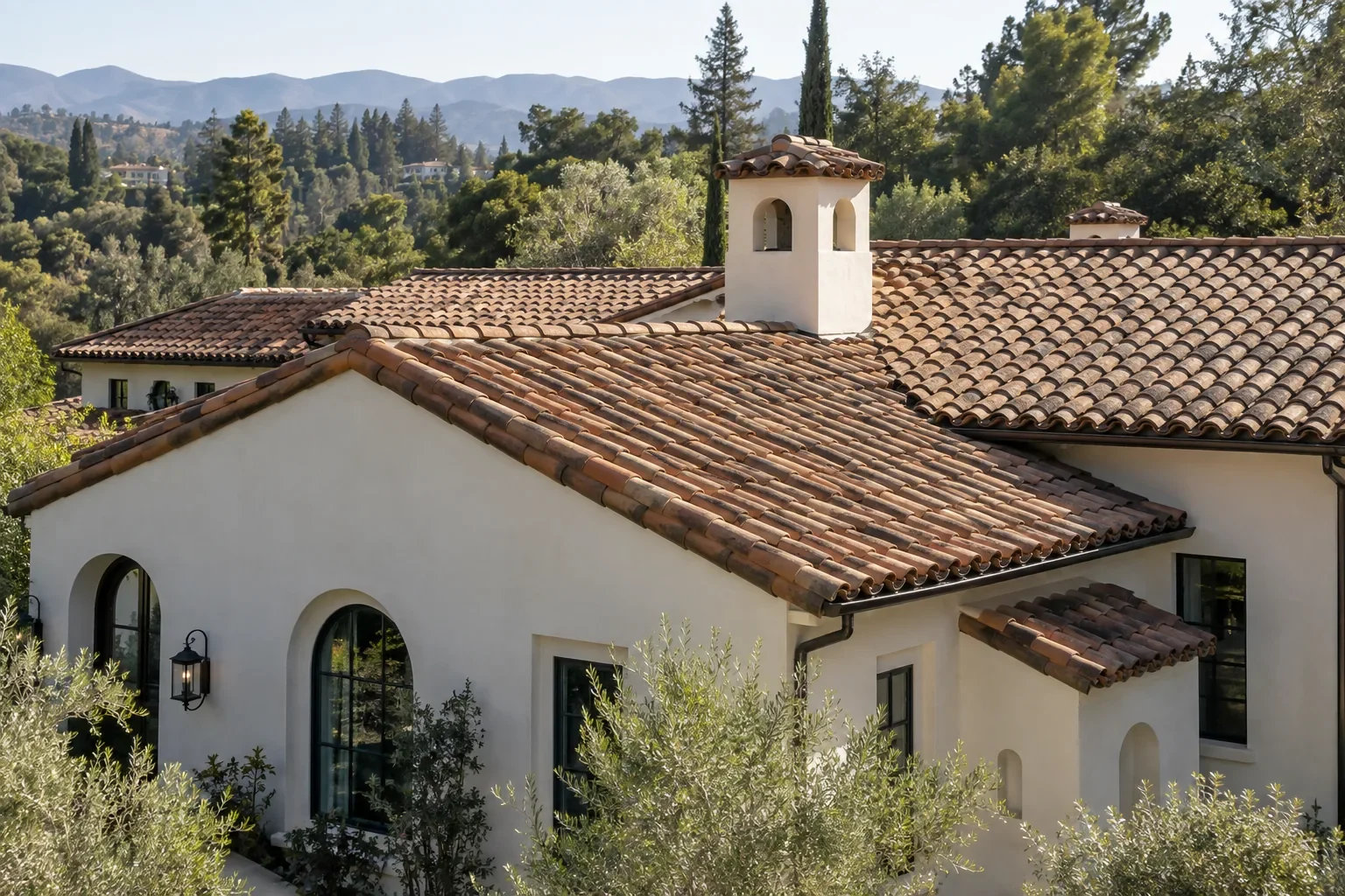 Belmont clay tile roof