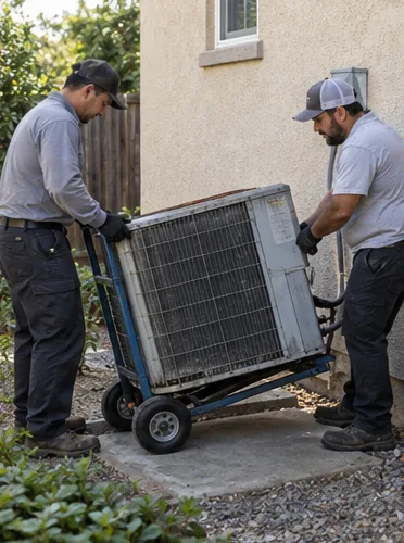A 1998 condenser swapped for a heat pump: stage 4, prepare.