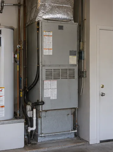 A 1994 furnace out, a two-stage unit in: stage 1, before.